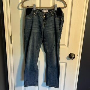Gap Maternity Inset Panel Cheeky Straight Jeans
